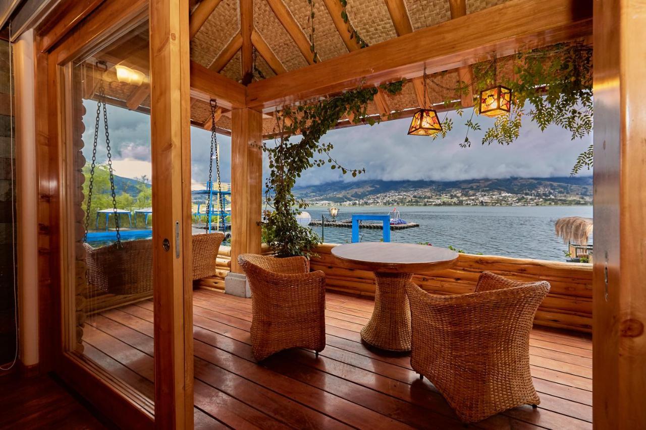 Hosteria Cabanas Del Lago Отавало Экстерьер фото